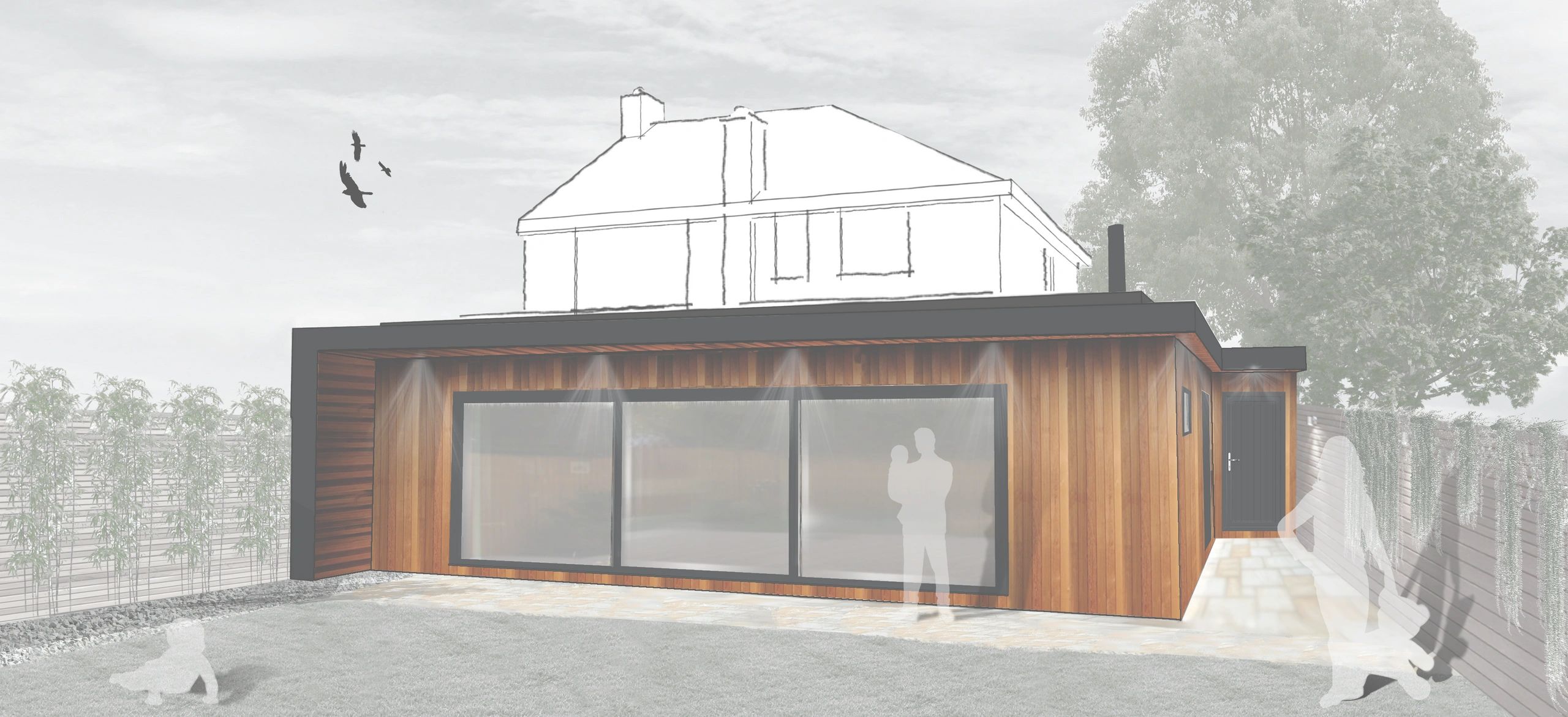 Architect rear extension design concept leamington 