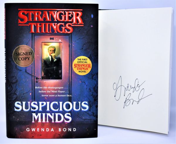 Stranger　Things:　Suspicious　Minds　Bond　Books　(SIGNED　BOOK)　by　Gwenda　Mike's　Collectable