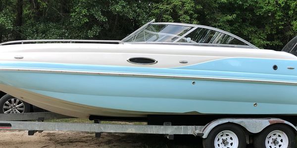 Transformed hull from yellow to Carolina Blue Awlcraft 2000 Yacht Paint.