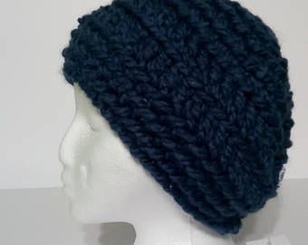 Handmade Crocheted Beanie in luxurious washable wool