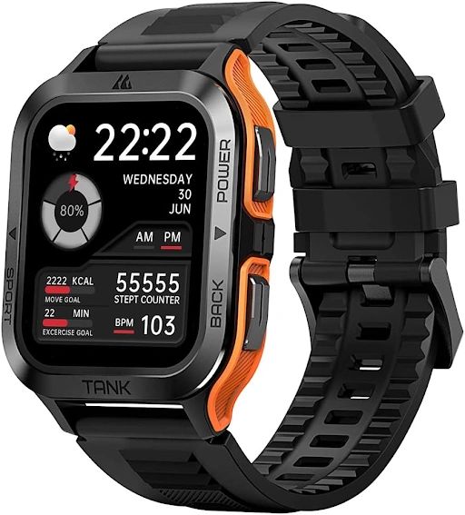 Sports Watch Tank M2 Rugged Waterproof, Military Grade Calling Smart Watch