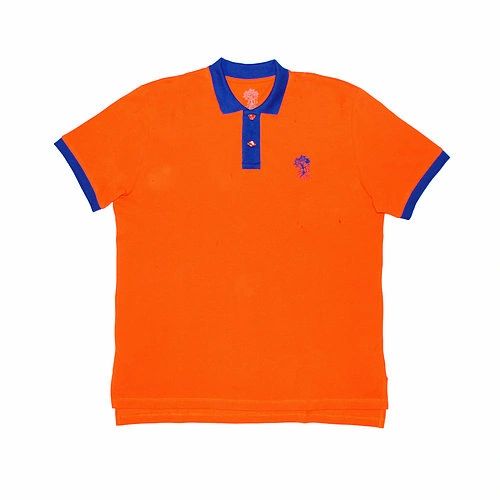 Orange and blue polo hot sale shirt