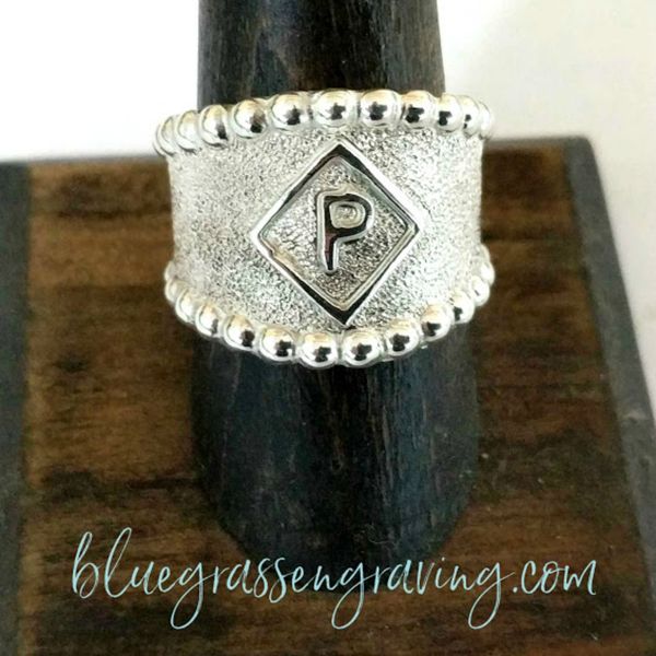 Cattle Brand Ring, Western Silver Brand Ring
