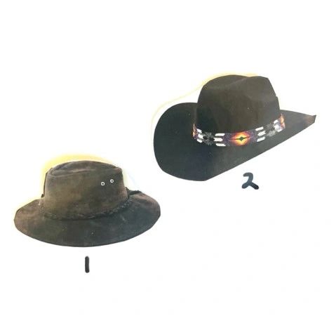 Hats: Suede Leather Hat