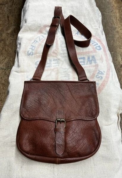 Bags - Large Leather Possibles Bag with Buckles