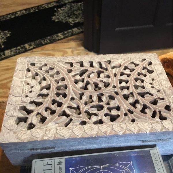 Purple soapstone box