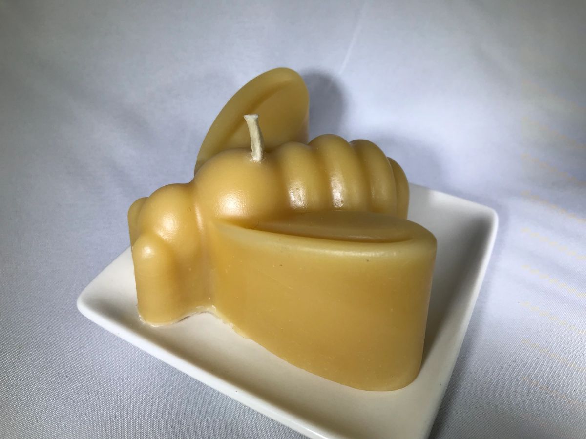 Honey Bee Beeswax Candle