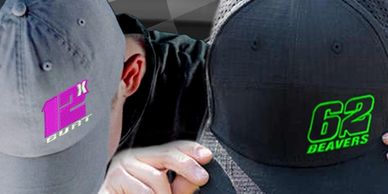 Custom embroidery racing hats 
