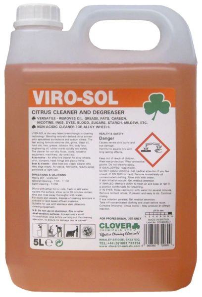 VIRO-SOL - CITRUS BASED CLEANER/DEGREASER 5 LITRE (326)