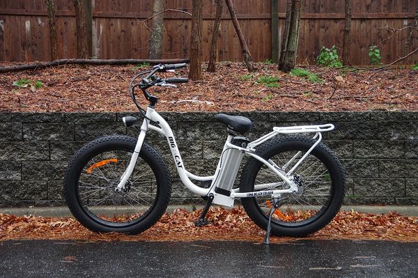 Big cat electric long clearance beach cruiser electric bike