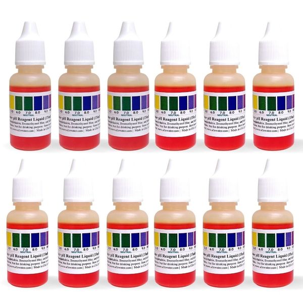 pH TEST LIQUID (12 BOTTLES)