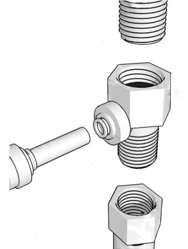 NEW! DESIGNER FAUCET INSTALLATION KIT FOR 1/4" TUBING