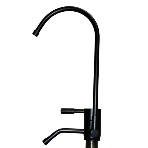 NEW! Designer Faucet Diverter - Undersink Alkaline Water Faucet 2 SPOUTS, Black