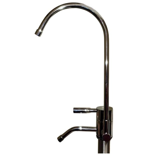 NEW! Designer Faucet Diverter - Undersink Alkaline Water Faucet 2 SPOUTS, Chrome