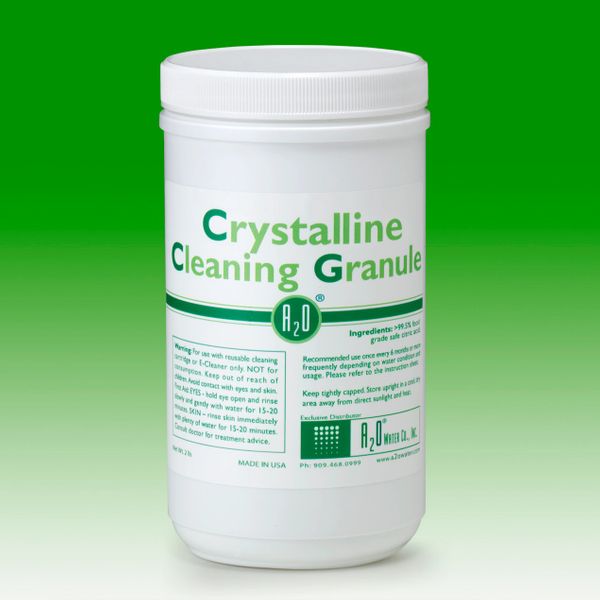 Crystalline Cleaning Granule - 2LBS - For use with reusable cleaning cartridge or E-Cleaner only.