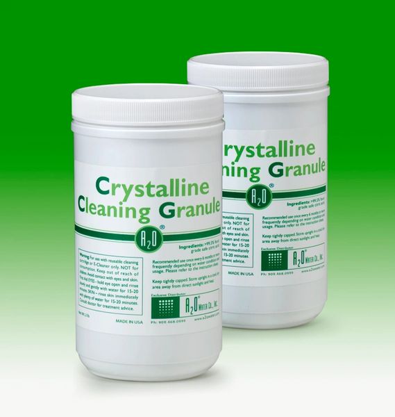Crystalline Cleaning Granule - DUO PACK (2-Pack, 2lbs. each) - For use with reusable cleaning cartridge or E-Cleaner only.