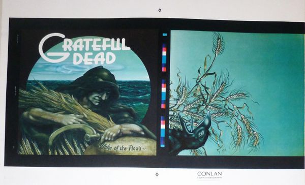 Grateful Dead - Wake of the Flood - album cover proof - Rick Griffin