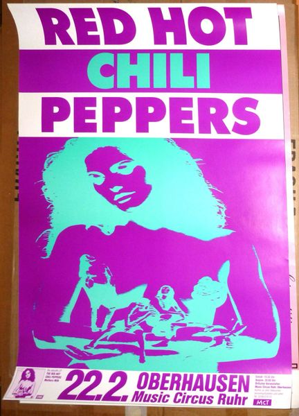 Red Hot Chili Peppers - German Tour Concert Poster