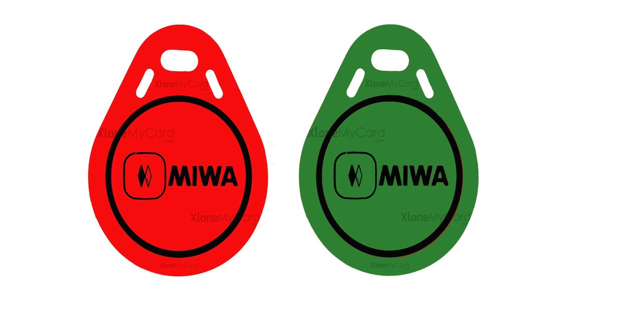 Copy / clone your red / green miwa rfid key fob apartment 