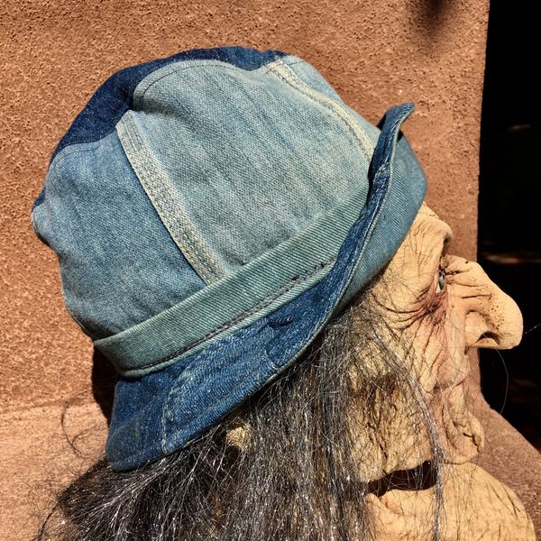 SOLD 1970s PATCHWORK DENIM BUCKET HAT