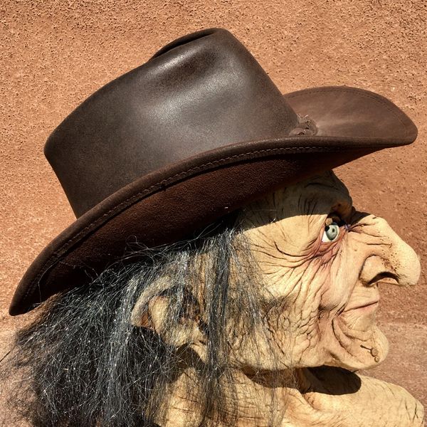 SOLD LEATHER AUSTRALIAN OUTBACK COWBOY HAT