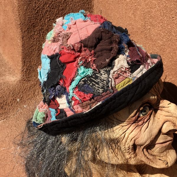 SOLD COTTON COLORFUL PATCHWORK BUCKET HAT #2