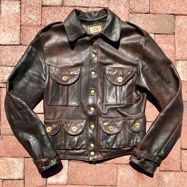 SOLD 1960s LADIES SANTA FE LEATHER CO. CARGO JACKET