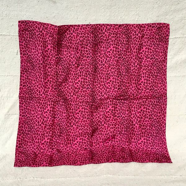 SOLD PINK LEOPARD CHEETAH PRINT BANDANNA