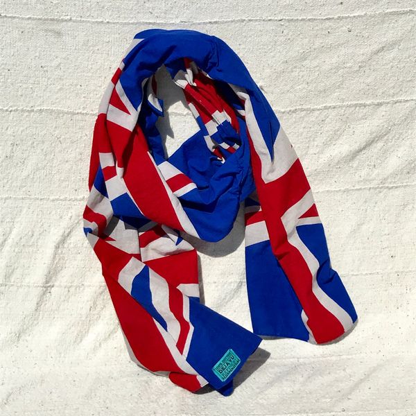 U ION JACK UK UNITED KINGDOM BRITAIN ENGLAND FLAG COTTON BANDANNA SCARF HANDSEWN