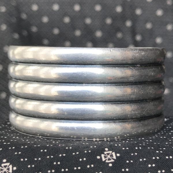 SOLD 1940s NAVAJO GUILD ERA FILE CARVED EXTRA WIDE INGOT SILVER CUFF BRACELET