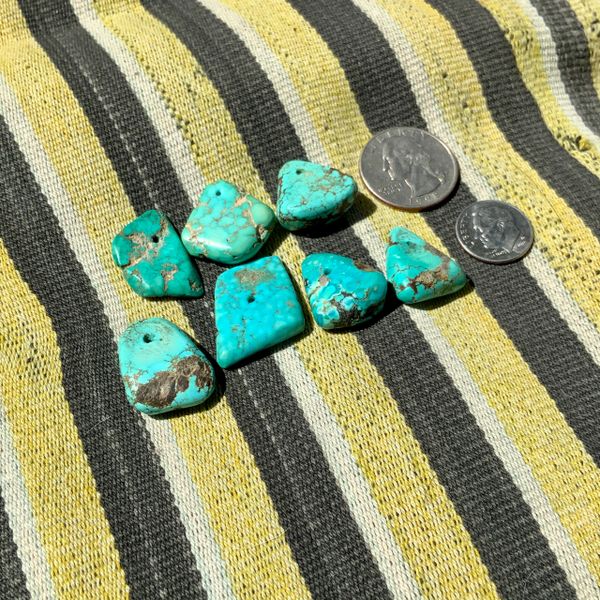 SOLD WHOLESALE ORDER OF CUSTOM REQUESTED ANTIQUE TURQUOISE TAB EAR BOBS