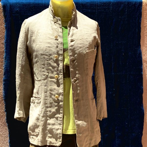 1920s JAPANESE MENS LINEN BLAZER JACKET COAT SUMMER WEIGHT