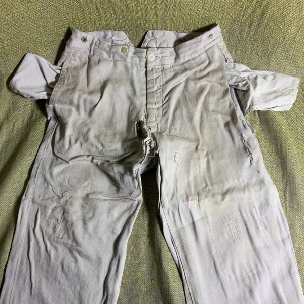 LINEN 1920s STYLE POLO RALPH LAUREN Y2K MENS PANTS REPAIRS NEEDED