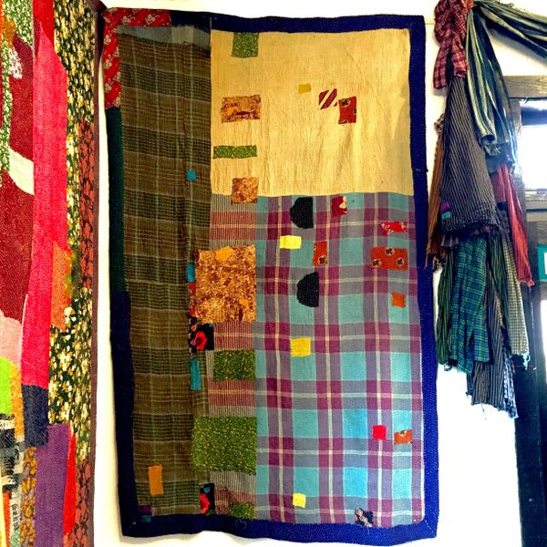 SOLD VINTAGE SARI QUILT #11