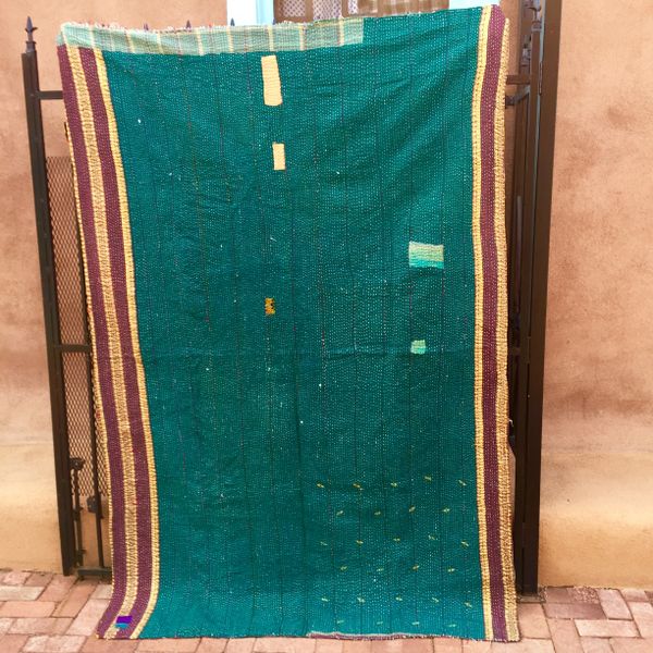 VINTAGE SARI QUILT 26