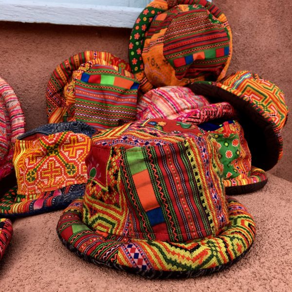 SOLD THAI HMONG HILLTRIBE VINTAGE COTTON TEXTILE PATCHWORK BUCKET HAT