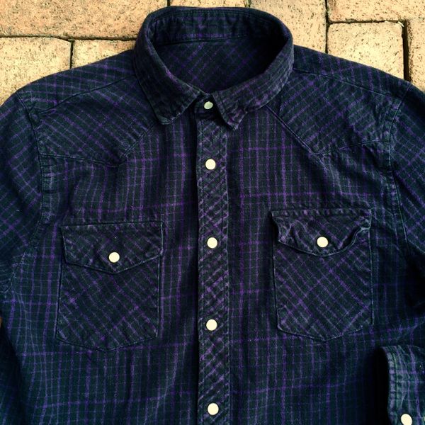 purple pearl snap shirts