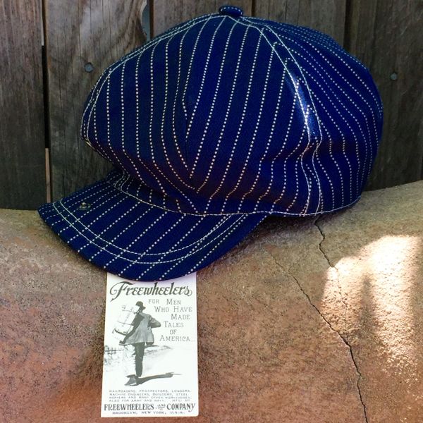 SOLD WABASH DENIM FREEWHEELERS NEWSBOY CAP