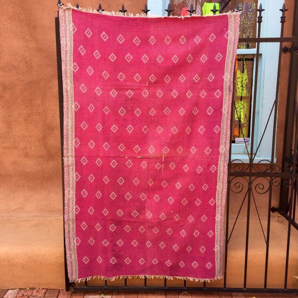 SOLD VINTAGE SARI QUILT #93