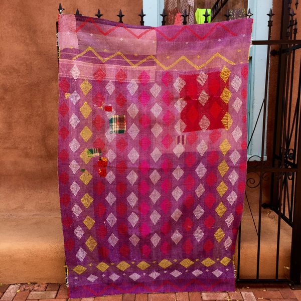 VINTAGE SARI QUILT #98