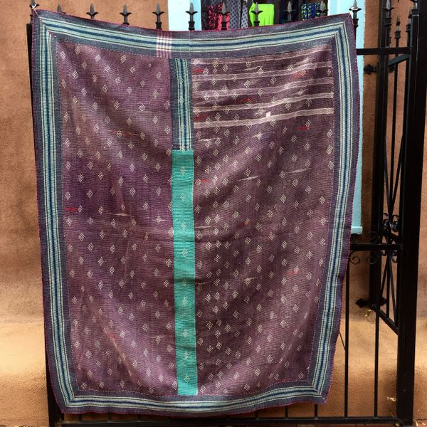 VINTAGE SARI QUILT #99