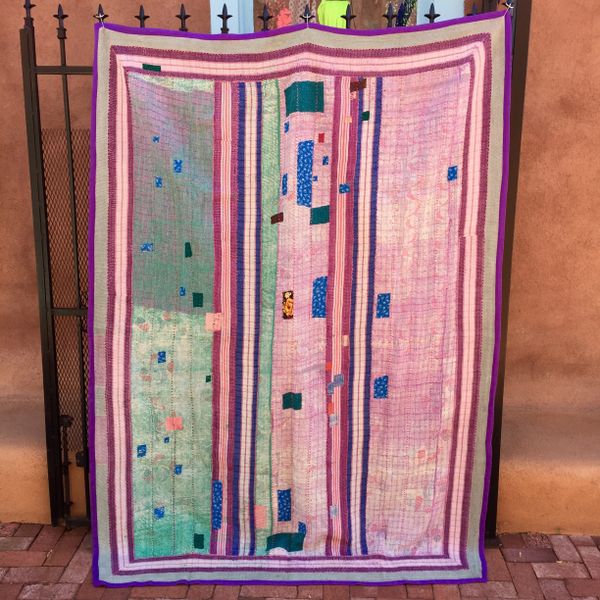 VINTAGE SARI QUILT #104