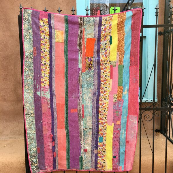 VINTAGE SARI QUILT #108