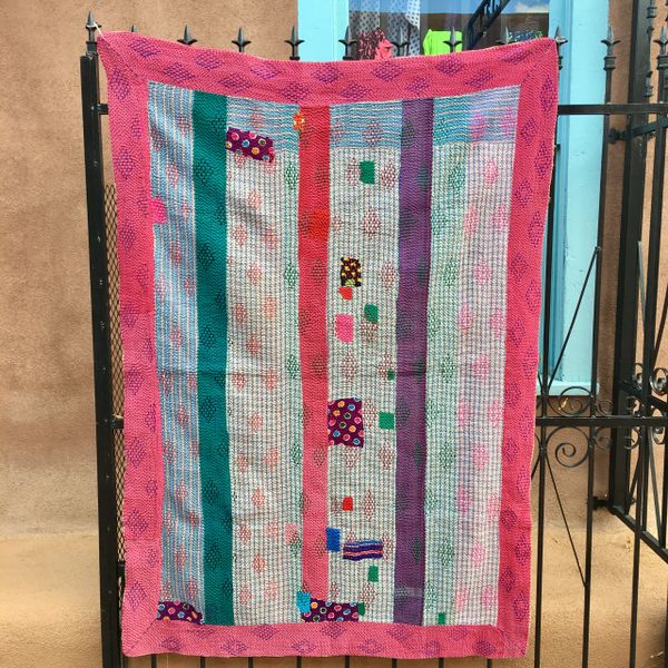 VINTAGE SARI QUILT #110