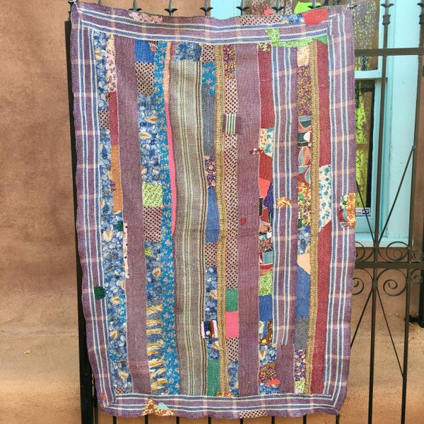 VINTAGE SARI QUILT #112