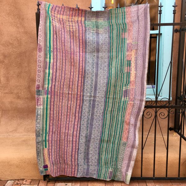 VINTAGE SARI QUILT #114