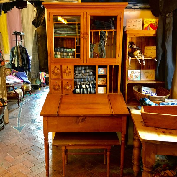 SOLD 1840s WALNUT HUTCH DESK
