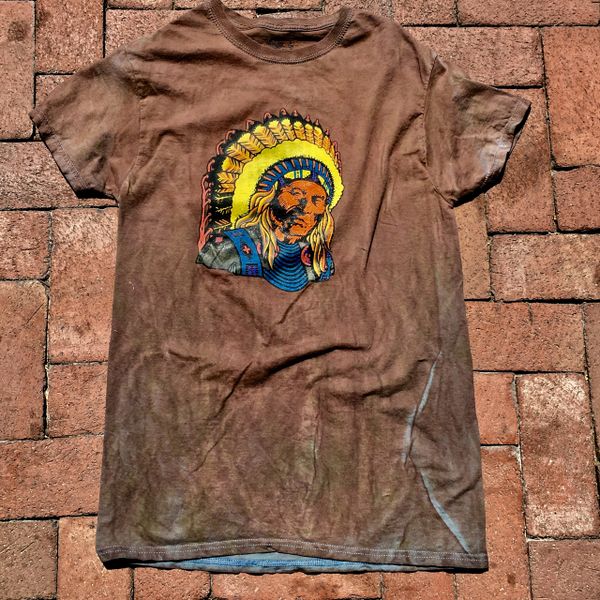 1970s INDIAN CHIEF AGED BUT NEW COTTON TSHIRT
