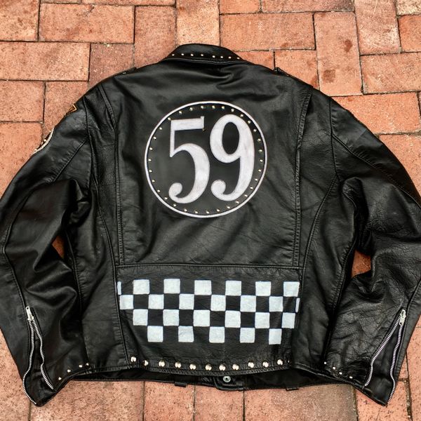 Biker gang leather on sale jacket