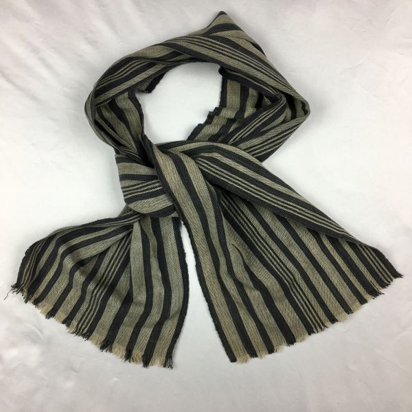 1800s LIGHT TAN & BLACK STRIPED KOBA TRIBE AFRICAN SCARF | DEJA VU ...